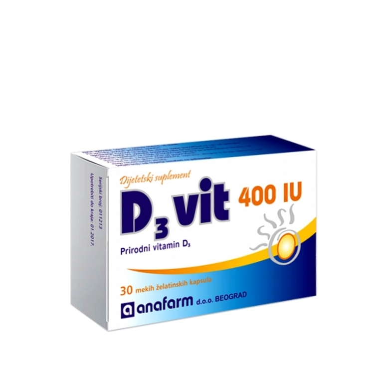 D3 vitamin 400IU 30 kapsula